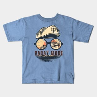 Retro Vacay Mode Cruise Kids T-Shirt